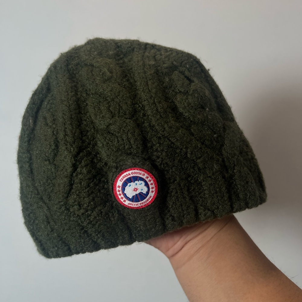 👕🌶 Canada Goose Merino Wool Cable Knit Wool Heavyweight Toque